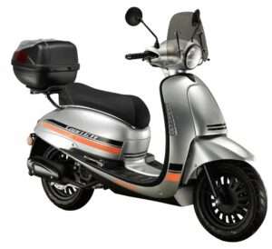 CAPRI GT 125i E4 4T matt silber-orange