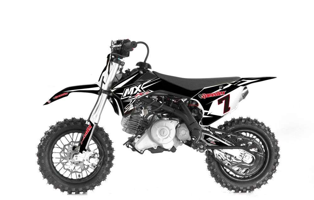 MX 50 4T Mini Dirtbike schwarz/weiss